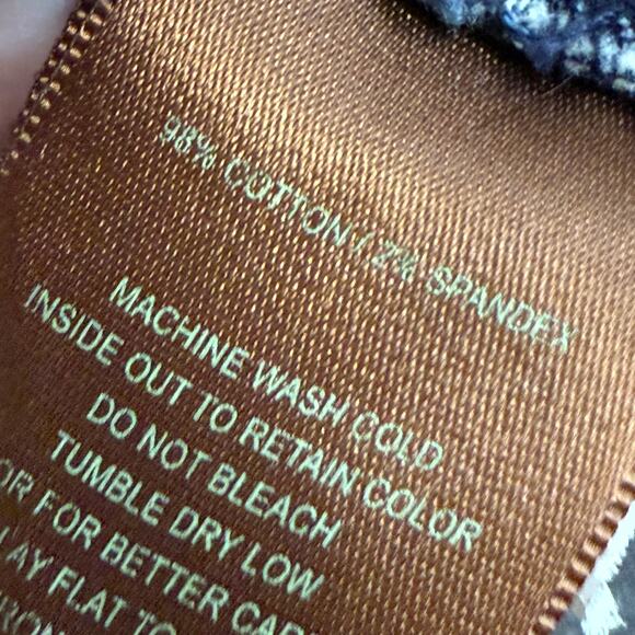 Upcycled Kit From The Kloth Amelia Denim Trucker Jacket w/Flannel Shirt Size XL - Picture 8 of 12